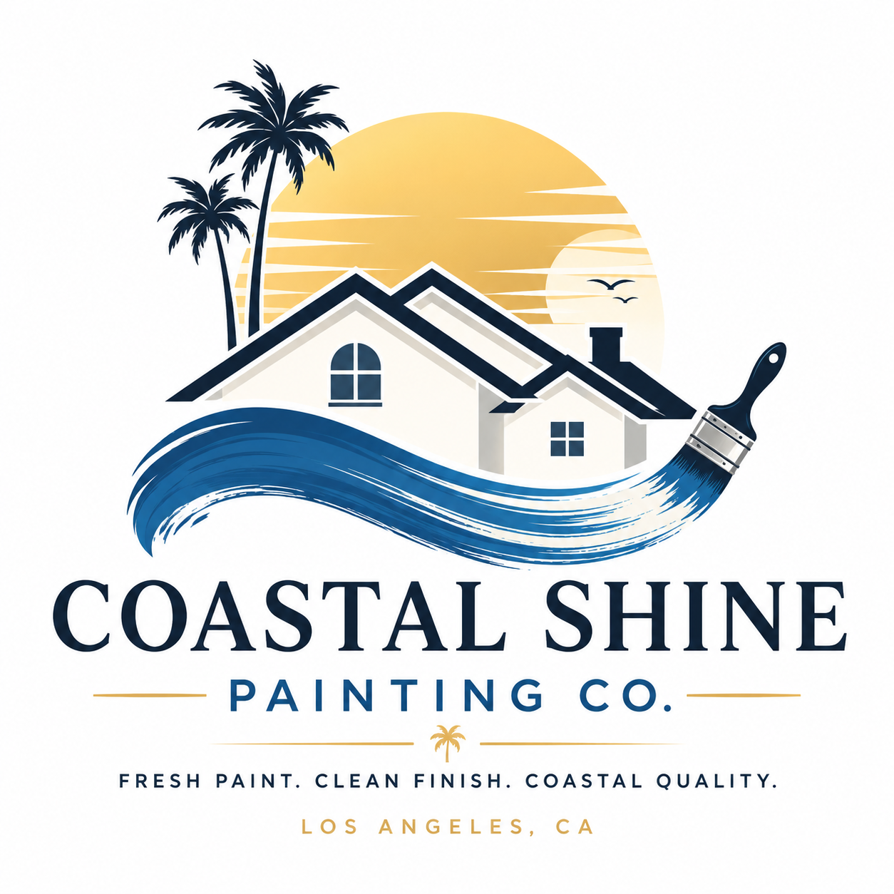 Coastal Shine Painting Co. logo